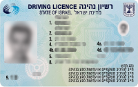 Израильское водительское удостоверение 